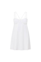 Seville Thin Strap Backless Mini Dress - White