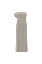 Grey Off Shoulder Maxi Danika Dress