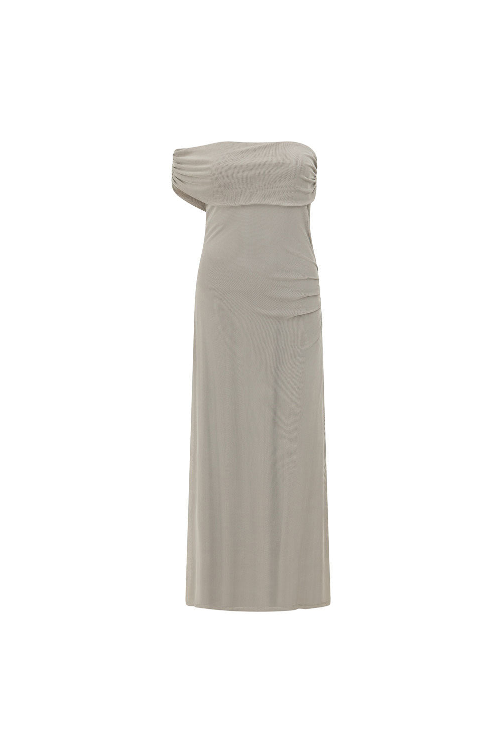 Grey Off Shoulder Maxi Danika Dress