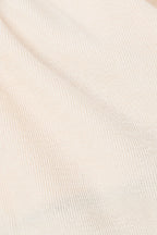 Farlee V Neckline Long Sleeve Front Tie Dress - Cream, Brown