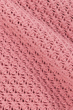 Rose Pink Knit Long Sleeve Mini Nara Dress