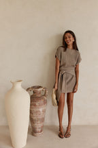 Lovina Dress - Tan
