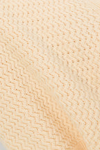 Cream Knit Wrap Mini Kyoto Dress
