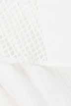 White Plunge Strappy Mini Kira Dress