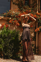 Chocolate Brown Lace Maxi Dove Dress