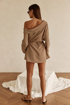 Cabana Dress - Tan Stripe