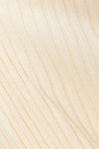 Cream High Neck Short Sleeve Split Maxi Gemini Dress