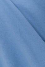 Blue Pleated Full Maxi Flore Dress