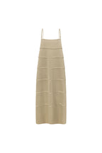 Khaki Green Panel Maxi Daleyza Dress