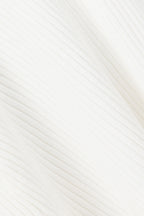 White Knit V Neck Maxi Paragon Dress