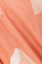 Peach Solanto Print Strappy Maxi Seme Dress