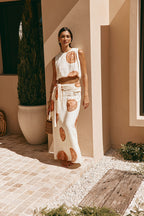Cream Nomisma Sea Shell Print Maxi Millie Dress
