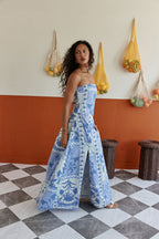 Aliza Dress - Palais Blue