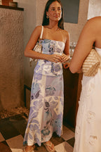 Mirae Dress - Azure Bloom