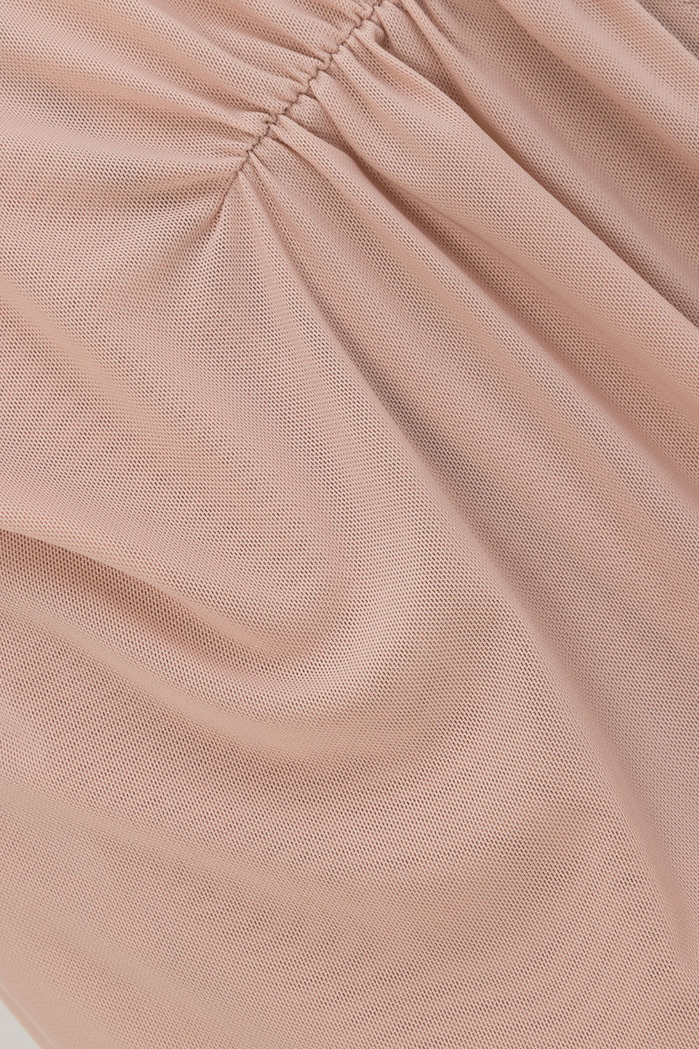 Musk Pink One Shoulder Gathered Mini Dally Dress