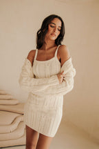 Paquita Mini Knit Dress - White