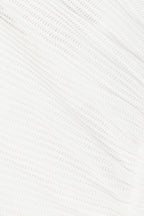 White V Neck Ruched Tie Mini Chiva Dress