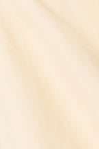 Cream Denim A-Line Bow Mini Kapri Dress