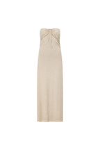 Beige Backless Halter Neck Naisha Dress