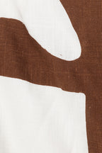 Ellis Thick Strap Cutout Tie Mini Dress - Brown, White Sunroom Chocolate Print