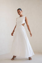 Aurelia Cutout Maxi Dress - White