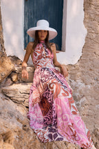 Margot Pleated Dress - Mosaica