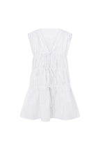 Bridal White Gathered Drawstring Mini Joslin Dress