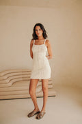 Paquita Mini Knit Dress - White
