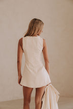 Off White Structured A Line Mini Solene Dress