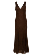 BEATRICE BROWN - Vestido tirantes punto con falda de godets, para invitadas de boda, fiesta y eventos de primvera y verano. MIOH es la marca española de vestidos de fiesta para invitadas de boda más de moda en España