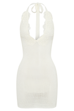 Bohdie Crochet Halter Mini Dress - Ivory
