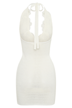Bohdie Crochet Halter Mini Dress - Ivory