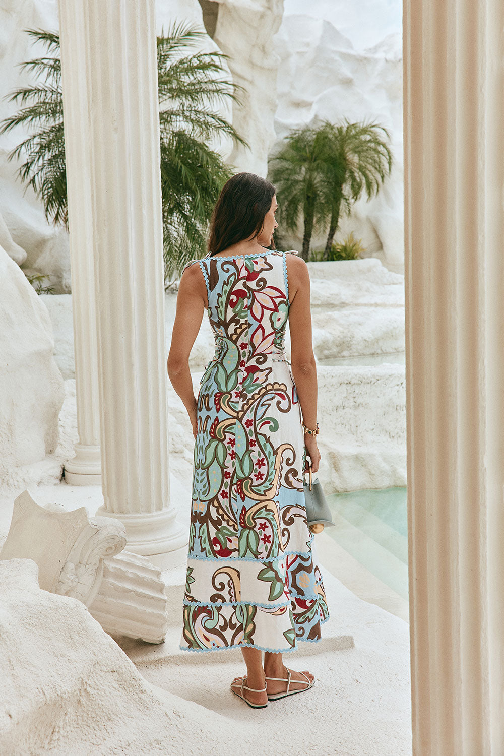 Blue Floral Paradesios Print