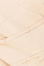 Bandera Strapless Mini Wrap Dress - Beige