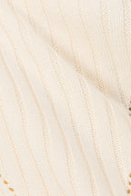 Cream Ribbed Strapless Wrap Mini Esme Dress