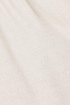 Beige Strapless Pin Tick Mini Tabi Dress