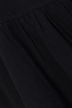 Black Button-Up Mini Alfresco Dress