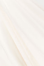 Cream Pleated Halter Maxi Blaire Skirt