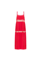 Red Polka Dot Panel Maxi Tassia Dress