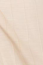 Beige Boxy Pleated Maxi Aviana Dress