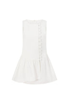 White Button-Up Mini Alfresco Dress