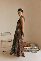 Aurelia Dress - Chocolate Floral