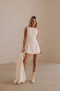 Off White Structured A Line Mini Solene Dress