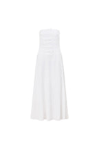 Bridal White Strapless Bow Palais Maxi Dress