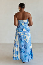 Mirae Dress - Azure Bloom