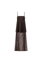 Chocolate Brown Lace Maxi Dove Dress