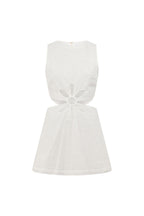 White Cut Out Mini Verana Dress