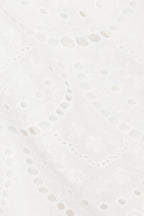 White Broderie Button Down Mini Shaelagh Dress