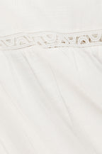 White Cotton One Shoulder Flouncy Maxi Juliette Dress