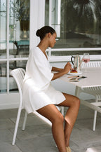 White Wrap Mini Jessie Wrap Dress
